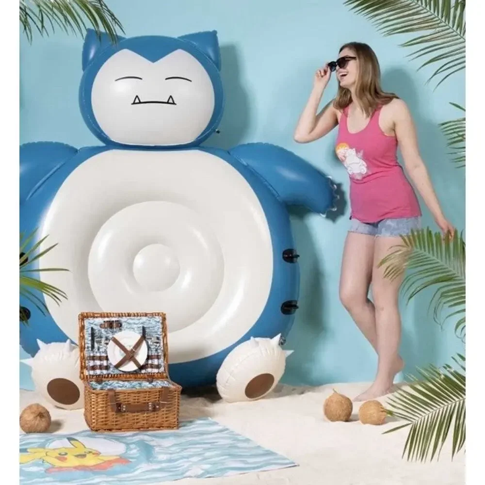 Pokemon Center Snorlax Summer Days Pool Float Inflatable Lounge NEW Sealed